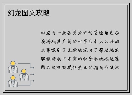 幻龙图文攻略